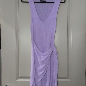 Blue Blush Asymmetrical Lavender Dress